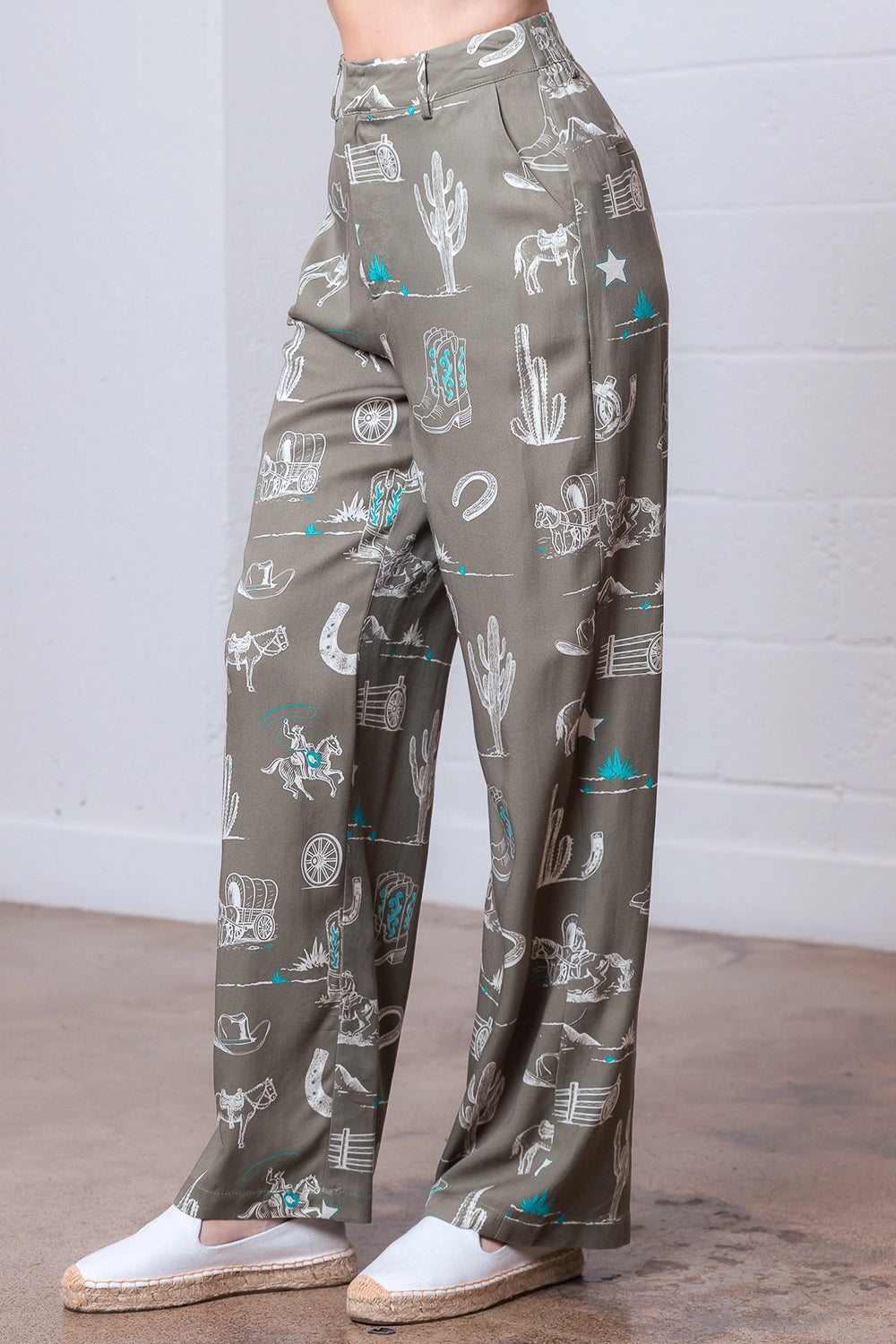 Turquoise & Tumbleweed Pants