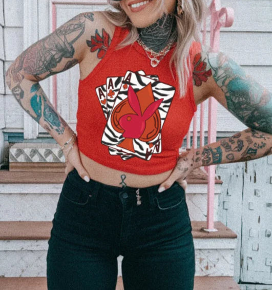 Zebra playboy Tank