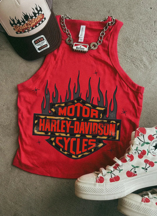 Harley Flame Tank