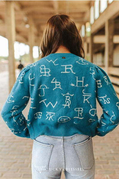 The Teal Cattle Sweater