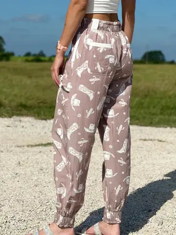 The Quinn Western Jogger Pants
