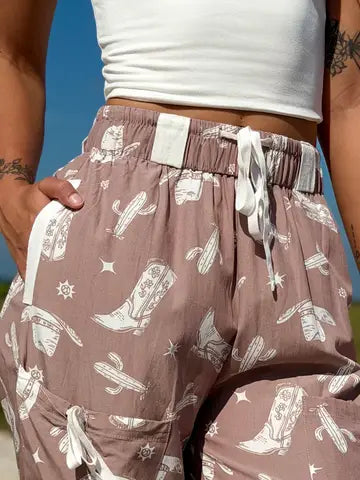 The Quinn Western Jogger Pants