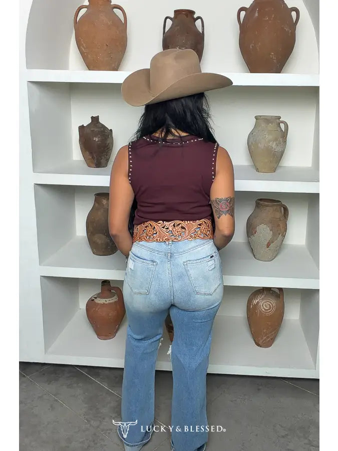Western Wine Tank Top