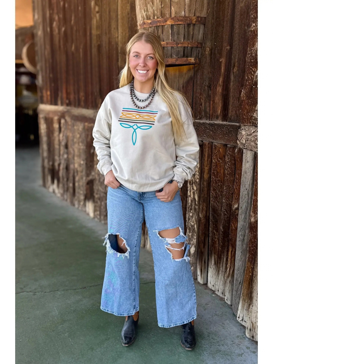 Boot stitch Sweater