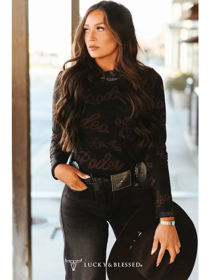 Rodeo Rebel Mesh Top