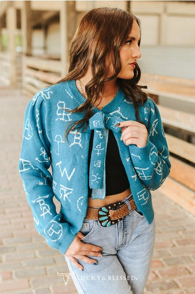 The Teal Cattle Sweater