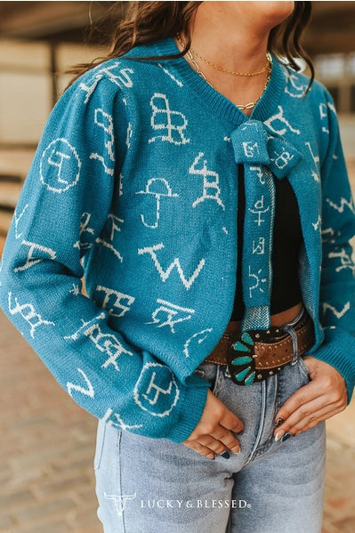 The Teal Cattle Sweater
