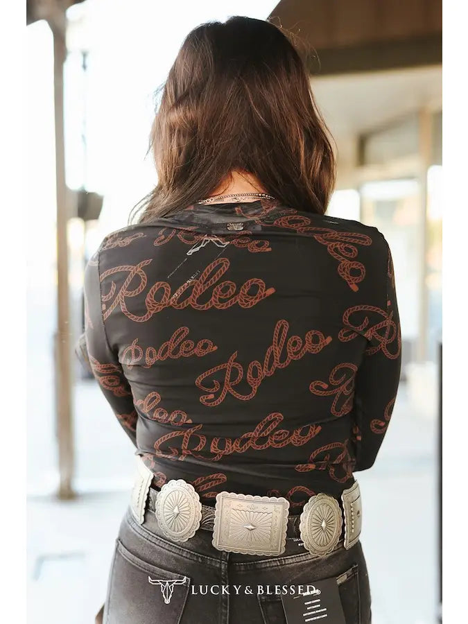 Rodeo Rebel Mesh Top