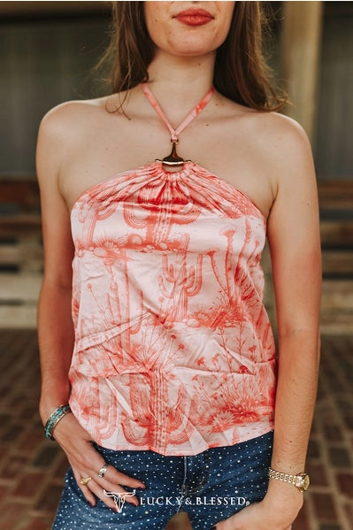 Pink Desert Halter