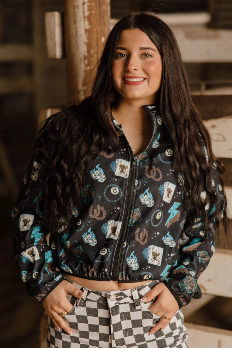 Cowgirl Charm Plus Cropped Jacket