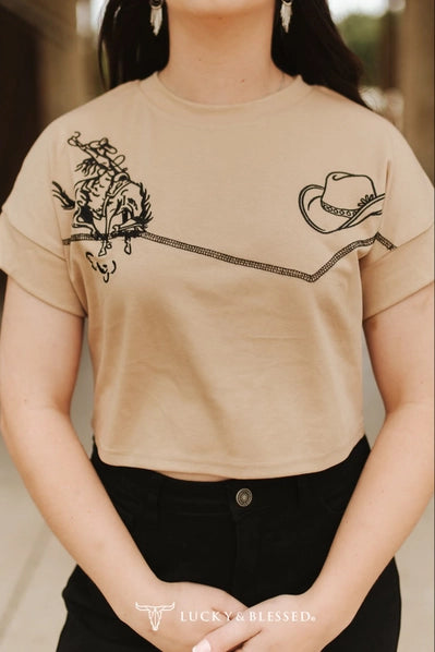 The Bronco Crop Tee