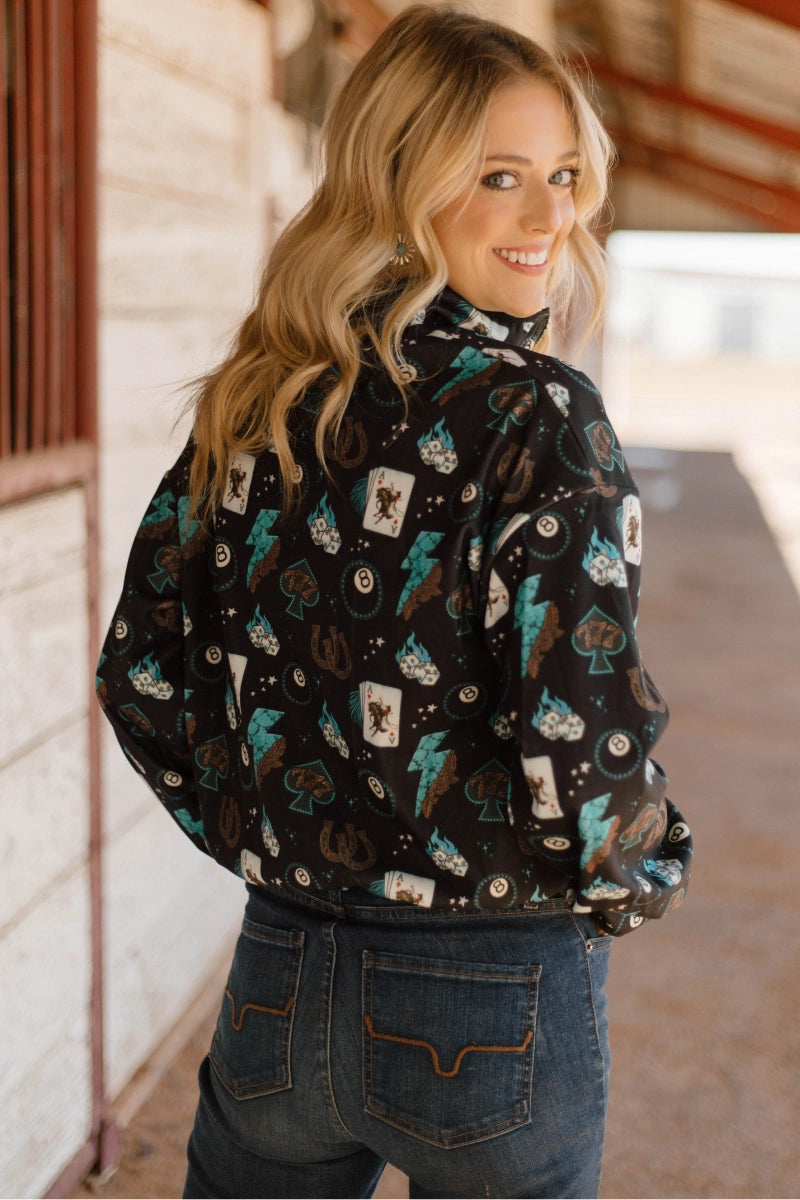 Cowgirl Charm Plus Cropped Jacket