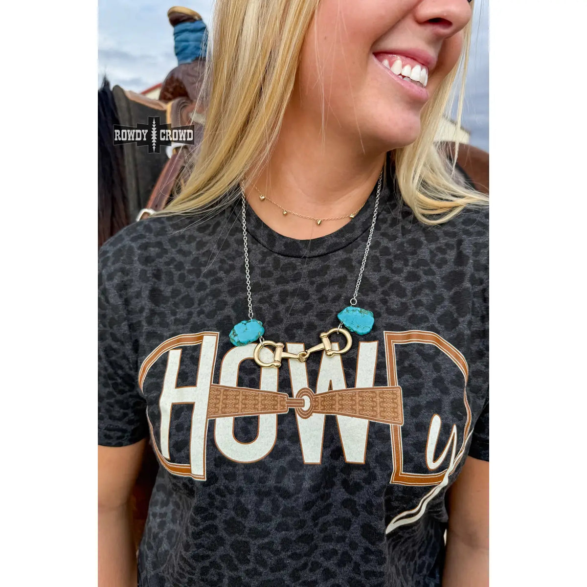 Teal Bit necklace