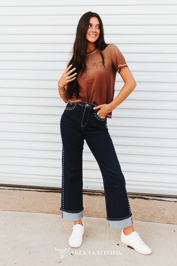 Vintage Icon Studded Top