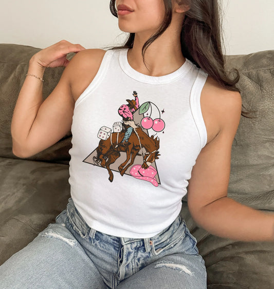 cherry cowboy Tank