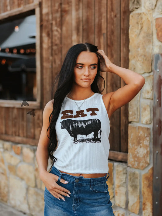EAT BEEF Tank