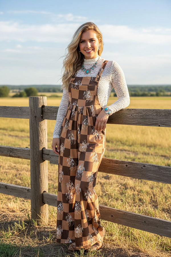 Checkered Girly Jumpsuit