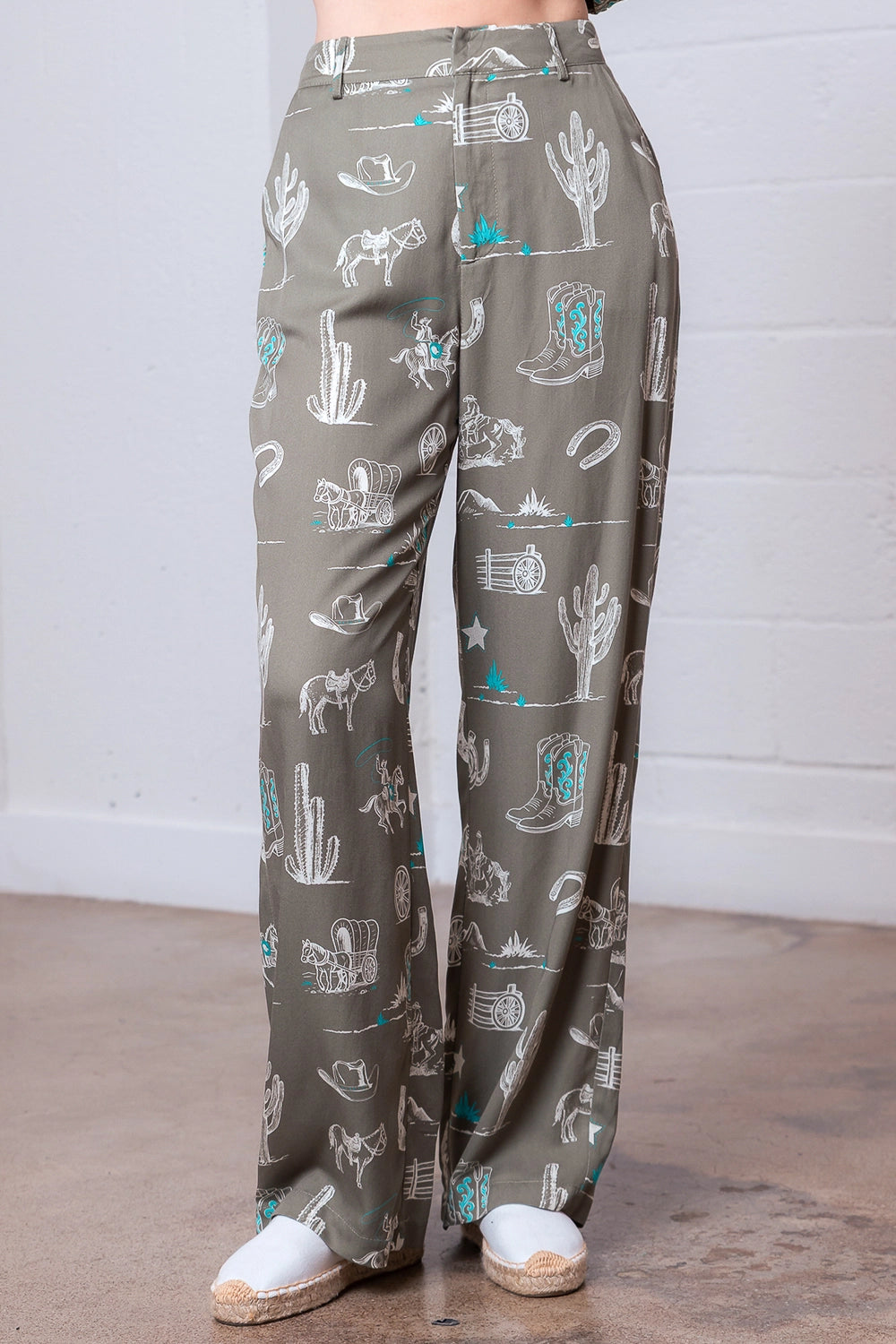 Turquoise & Tumbleweed Pants