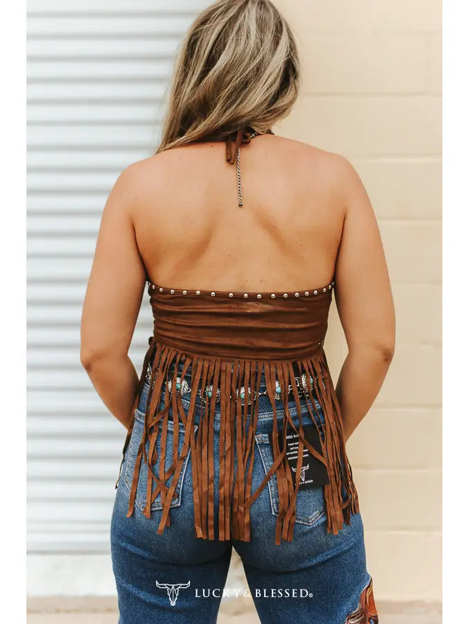 The Rodeo Rider Fringe Halter