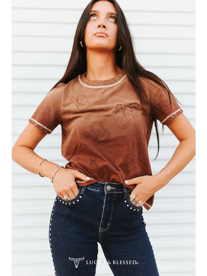 Vintage Icon Studded Top