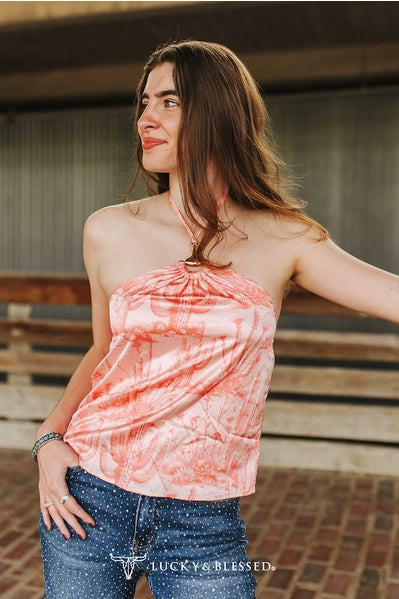 Pink Desert Halter