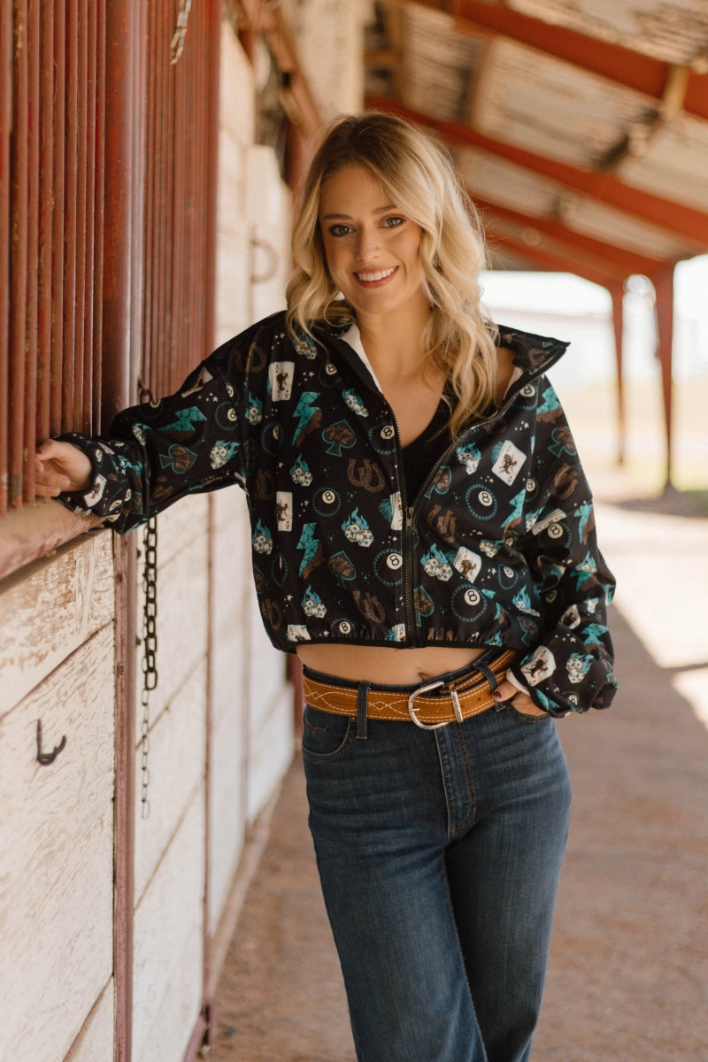 Cowgirl Charm Plus Cropped Jacket