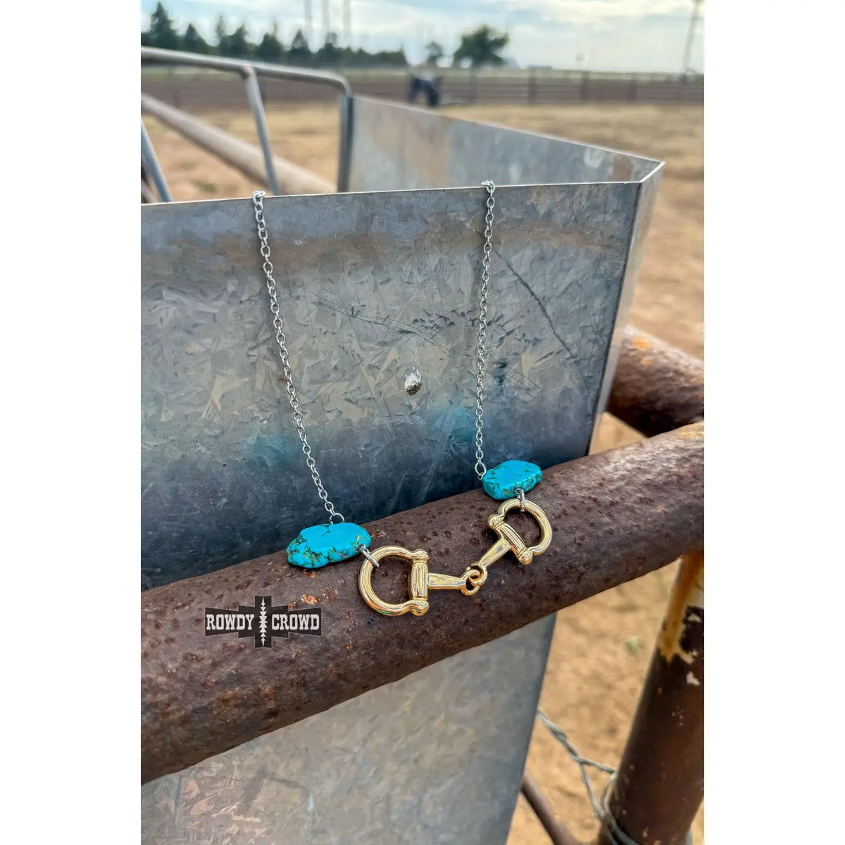 Teal Bit necklace