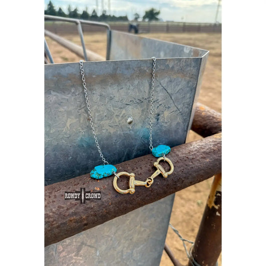 Teal Bit necklace