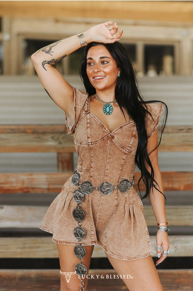 The Western Ruffle Romper