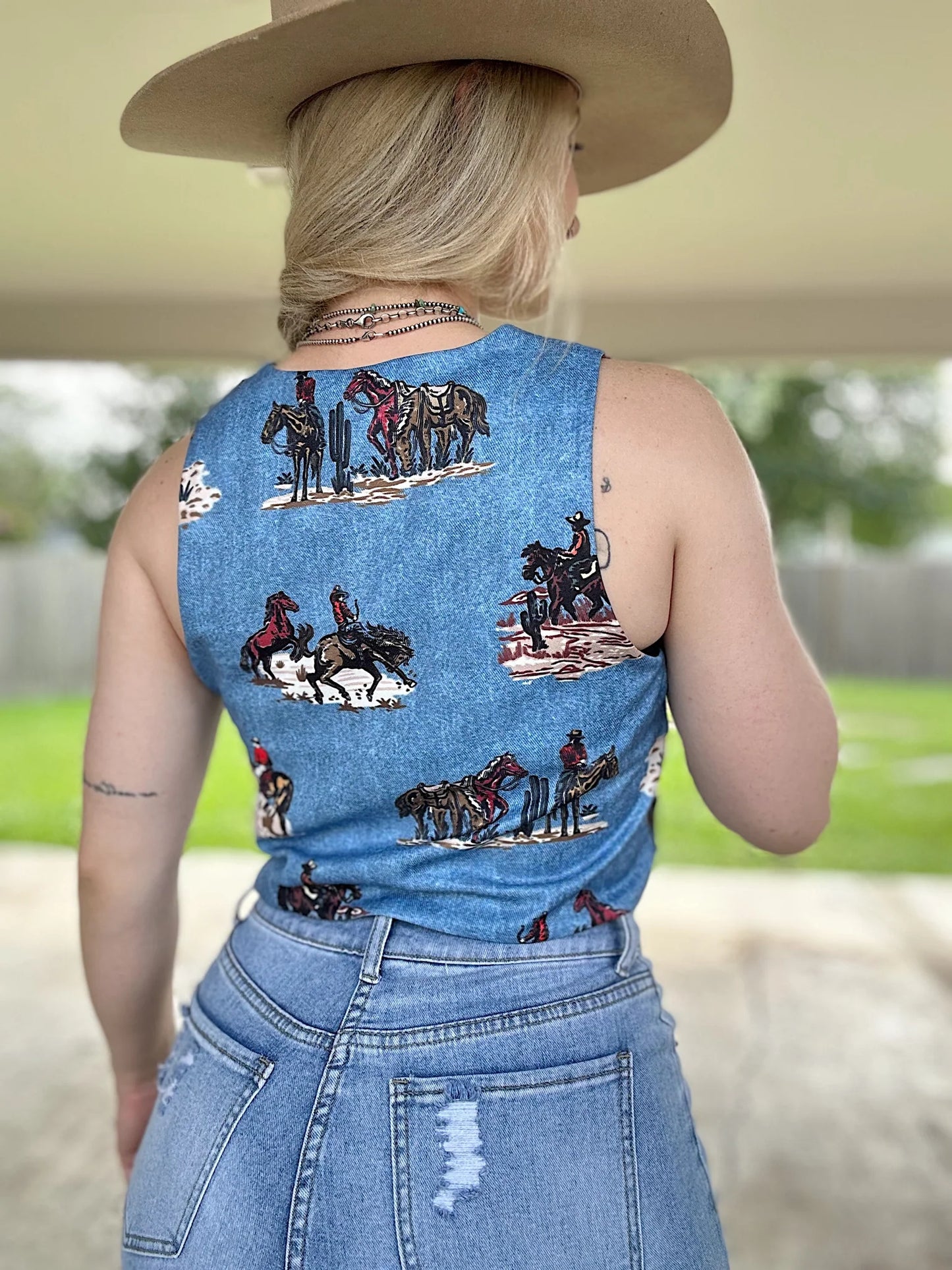 The Wranglin’ Cowboy Tie Vest