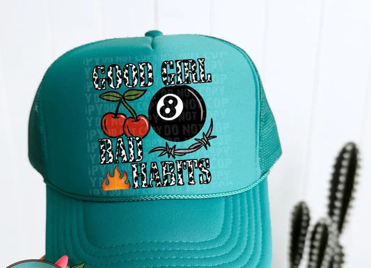 Good Girl Bad Habits Trucker